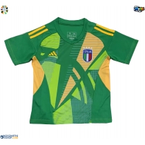 Moški Nogometni dresi Italija Vratar Gostujoči EP 2024 Kratek Rokav